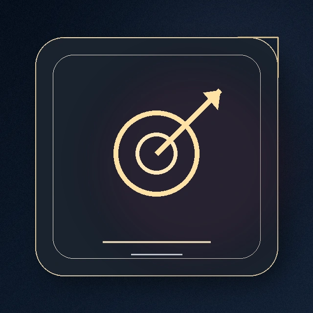 Target click icon for marketing growth system