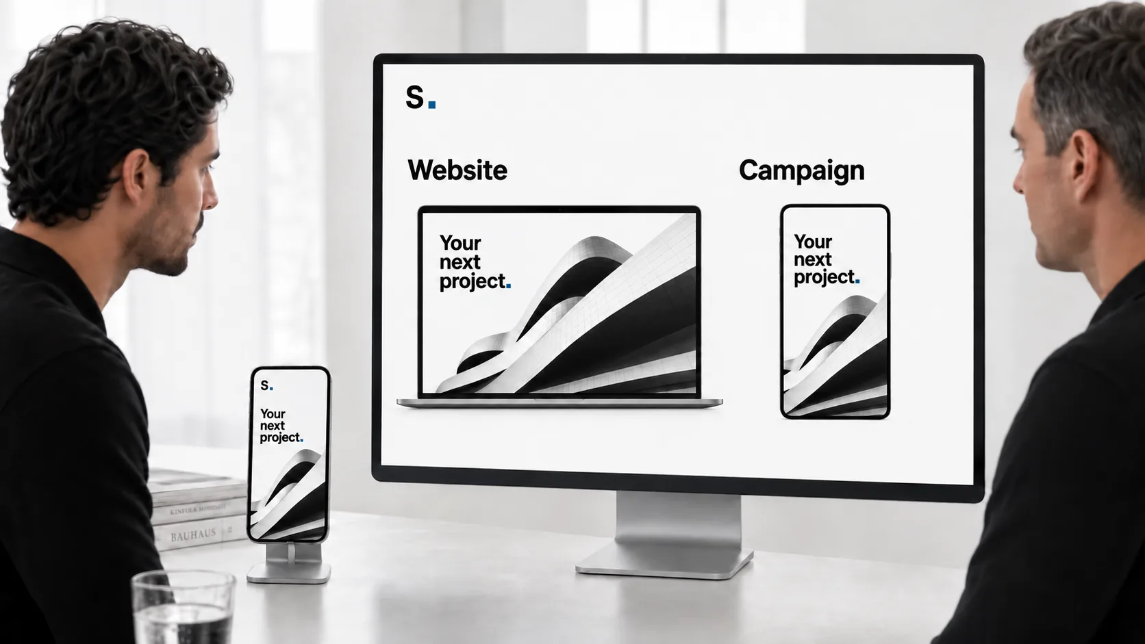 Website and campaign creative are reviewed together.